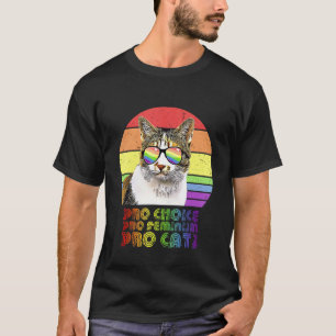 Camiseta Pró Escolha Pró Feminismo Pró Gato Lgbtq Feminista
