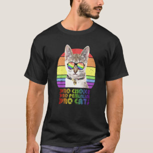Camiseta Pró Escolha Pró Feminismo Pró Gato Lgbtq Feminista