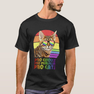 Camiseta Pró Escolha Pró Feminismo Pró Gato Lgbtq Feminista