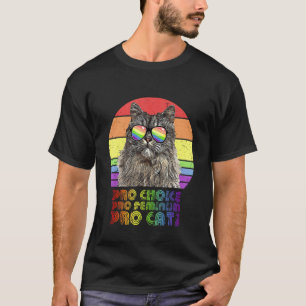 Camiseta Pró Escolha Pró Feminismo Pró Gato Lgbtq Feminista