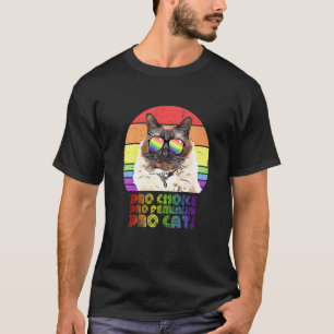 Camiseta Pró Escolha Pró Feminismo Pró Gato Lgbtq Feminista