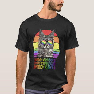 Camiseta Pró Escolha Pró Feminismo Pró Gato Lgbtq Feminista