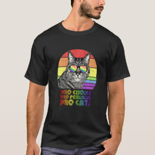 Camiseta Pró Escolha Pró Feminismo Pró Gato Lgbtq Feminista