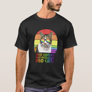 Camiseta Pró Escolha Pró Feminismo Pró Gato Lgbtq Feminista