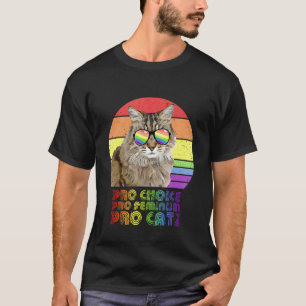 Camiseta Pró Escolha Pró Feminismo Pró Gato Lgbtq Feminista