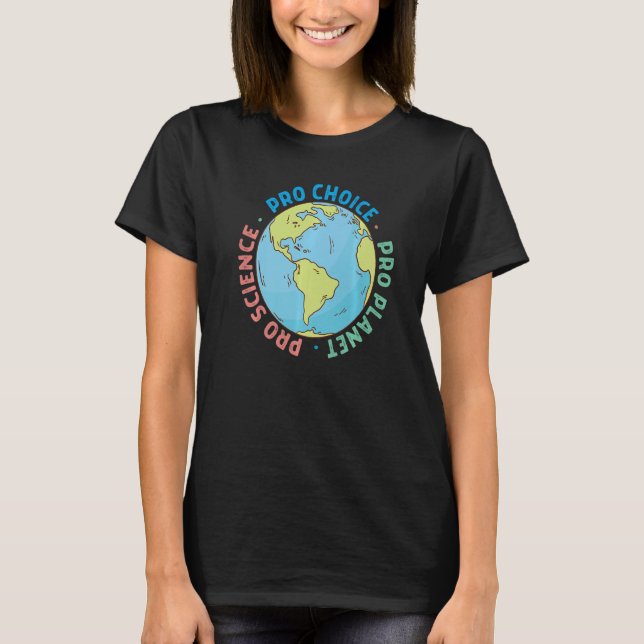 Camiseta Pró Escolha Pro Science E Pro Planet Life (Frente)