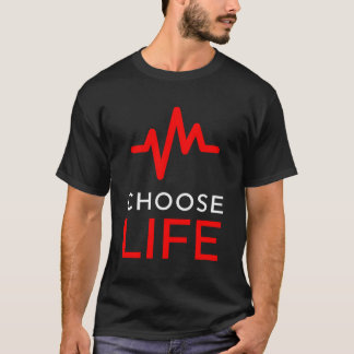 Camiseta Pro Life Choose Life Design - Heartbeat Anti-Abort
