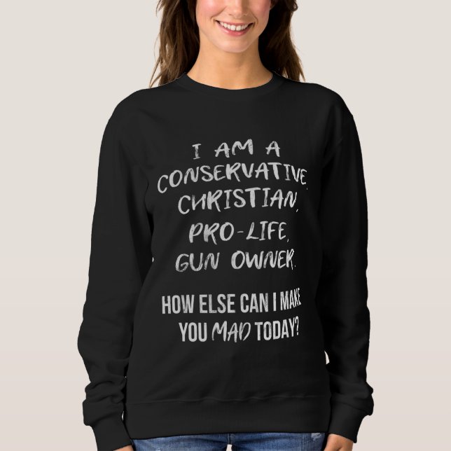 Camiseta Pro Life conservative Christian weapon owners (Frente)
