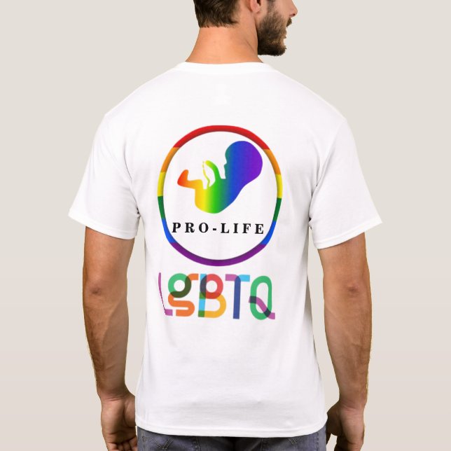 CAMISETA PRO-LIFE LGBTQ (Verso)