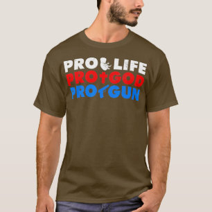 Camiseta pro life pro deus pro protesto de controle