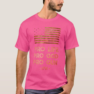 Camiseta Pro Life Pro God Pro Gun - Direito De Usar Armas 1