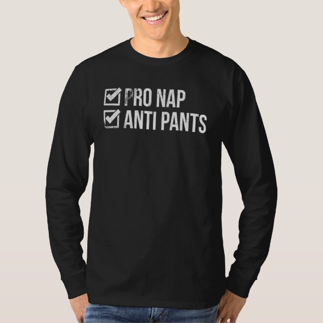 Camiseta Pró Nap Anti Calça Humor Suas Notas Orgulhadas (Frente)