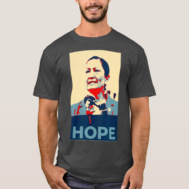 Camiseta Pro Native American Deb Haaland Hope (Frente)