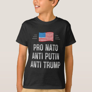 Camiseta Pró Nato - Anti Putin - Anti Trump - Estilo Retrô 