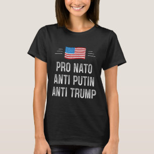 Camiseta Pró Nato - Anti Putin - Anti Trump - Estilo Retrô
