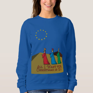 Camiseta Pró-Resto Anti-Brexit Engraçado Jumper de Natal