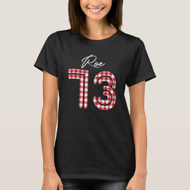 Camiseta Pro Roe 1973 Xadrez Buffalo - direito de aborto (Frente)