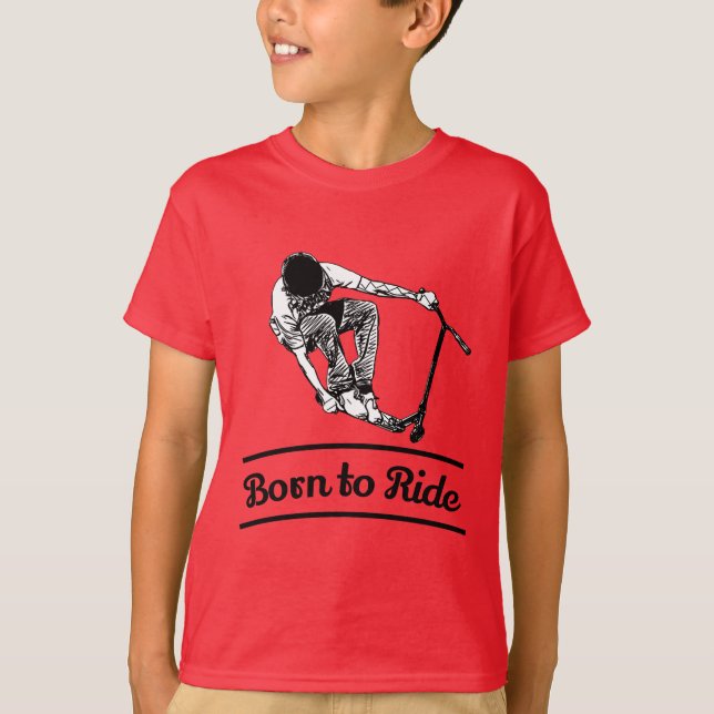 Camiseta Pro Scooter Free Rider Tricks (Frente)