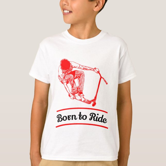 Camiseta Pro Scooter Free Rider Tricks (Frente)