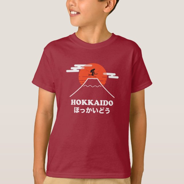 Camiseta Pro Skier, Ski Snowboard, Japonês (Frente)