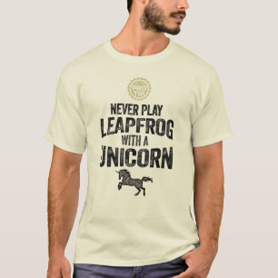Camiseta PRO TIP: Nunca Tocar O Leapfrod Com Um Unicórnio