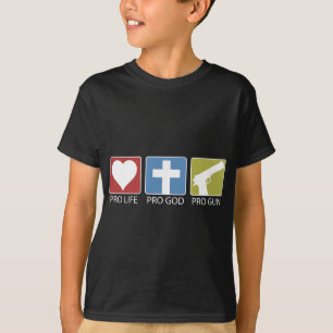 Camiseta Pro vida, pro deus, pro arma