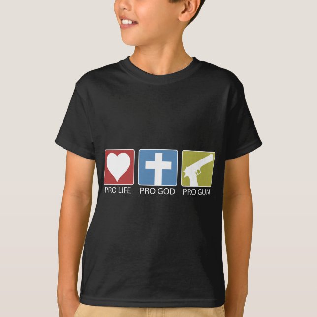 Camiseta Pro vida, pro deus, pro arma (Frente)