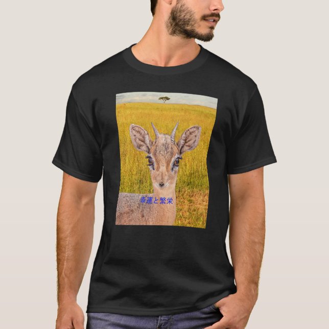 Camiseta proa boa sorte e roupa de prosperidade (Frente)