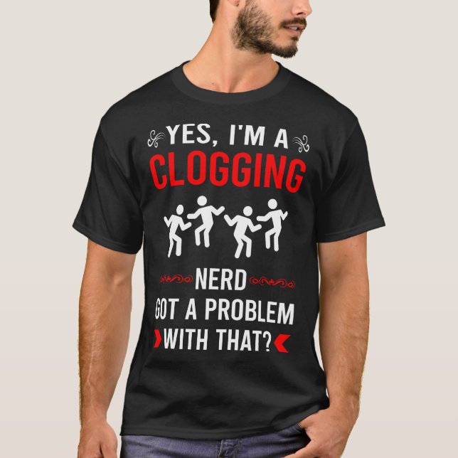 Camiseta Problema ao Bloquear Clog Clogger (Frente)