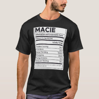 Camiseta Problema com informações sobre nutrição Macie solu
