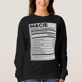 Camiseta Problema com informações sobre nutrição Macie solu