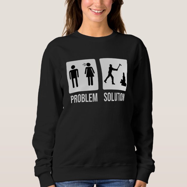 Camiseta Problema com Lumberjack Solução de Corda de Madeir (Frente)
