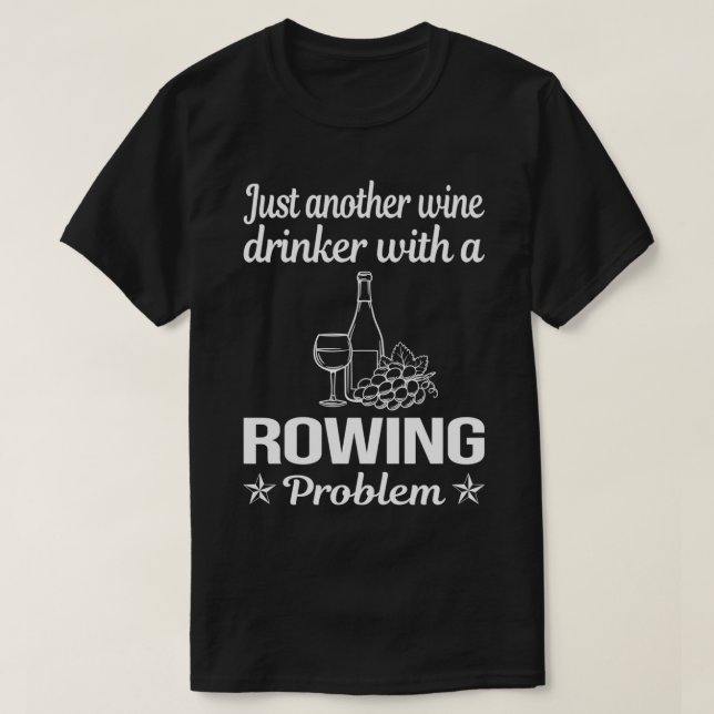 Camiseta Problema de Bebendo Engraçado Remoção de Linha (Frente do Design)