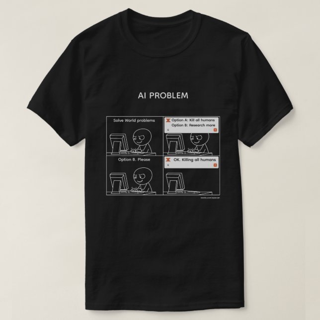 Camiseta Problema de IA v.2 (Frente do Design)