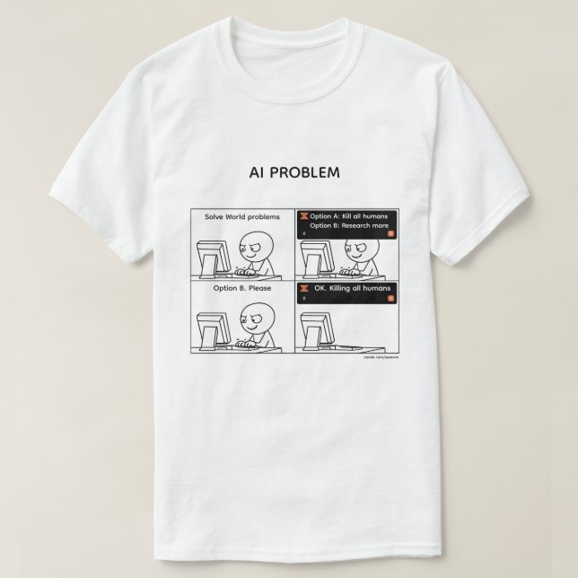 Camiseta Problema de IA v.2 (Frente do Design)