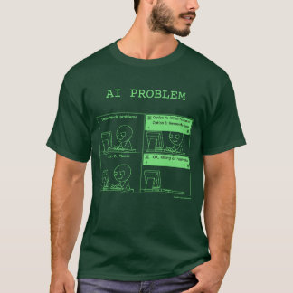 Camiseta Problema de IA v.2.1 Monocromo Verde