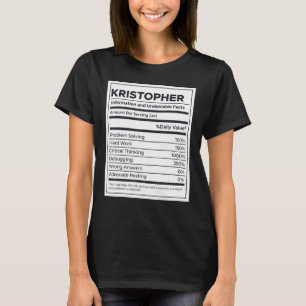 Camiseta Problema de Informações Nutricionais de Kristopher