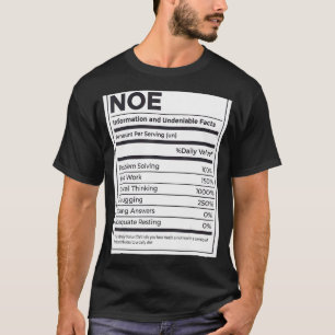 Camiseta Problema de Noção de Informações Nutricionais Reso