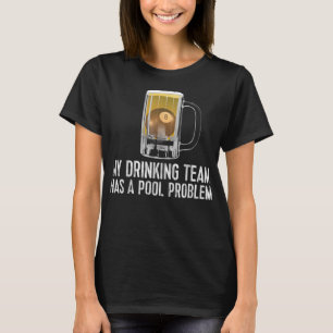 Camiseta Problema de Piscina da Piscina do Bebendo do Bar e
