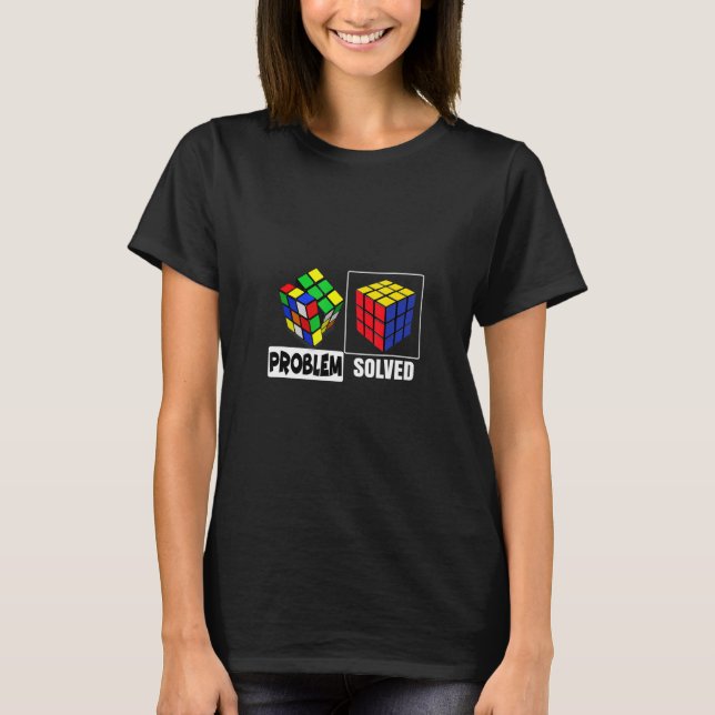 Camiseta Problema de Quebra-cabeça de Cubo de Deboração de  (Frente)