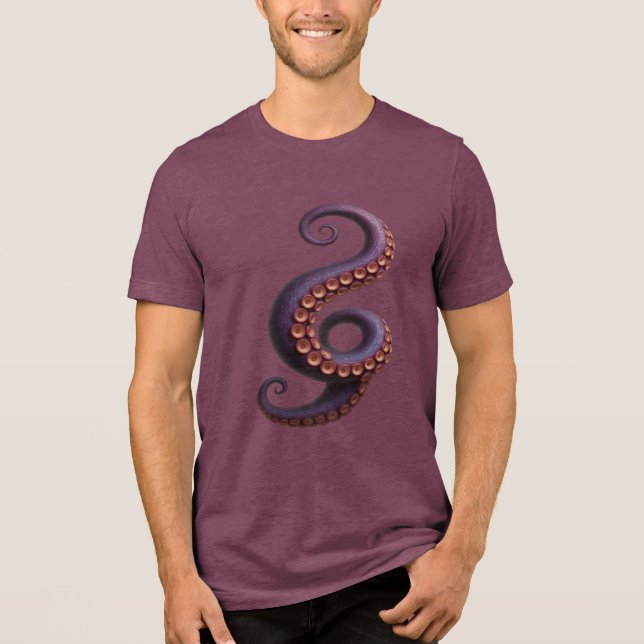 Camiseta Problema de Tentacle - Design de Invasor 3D (Frente)