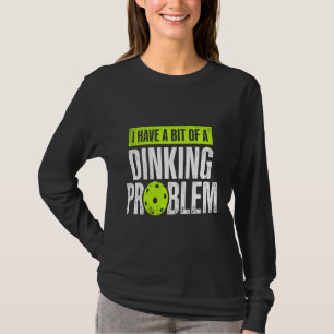 Camiseta Problema do Lover do Jogador de Pickleball Retiu E