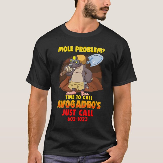 Camiseta Problema do Mole? Química - Dia das Folhas do Avog (Frente)