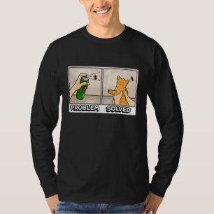 Camiseta Problema E Resolvido Gatinho Fofinho Gata Pet Mã