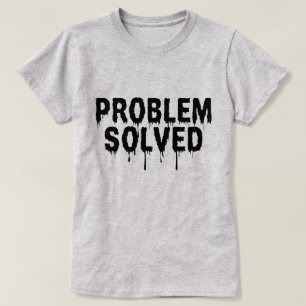 Camiseta Problema Edgar Solucionado Impressão preto minimal