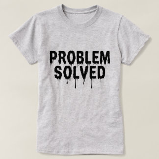 Camiseta Problema Edgar Solucionado Impressão preto minimal