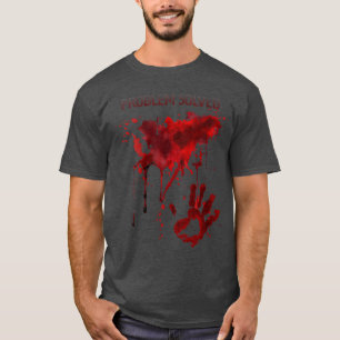 Camiseta Problema Feminino Resolvido Sangue Sujo Horror