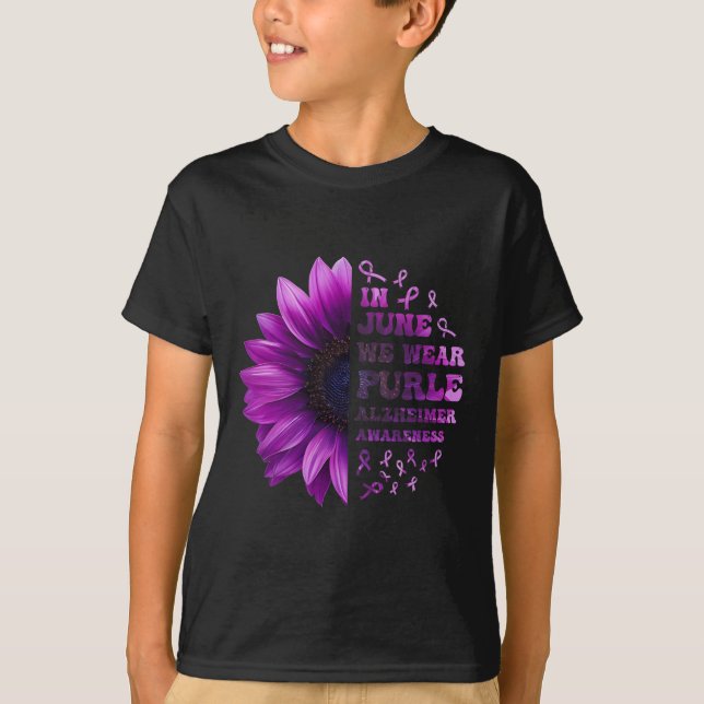Camiseta Problema Heimer Roxo Heimer's Conscientização 4  (Frente)