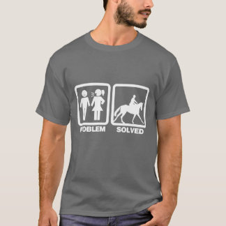Camiseta Problema Resolvido de Cavalo Engraçado