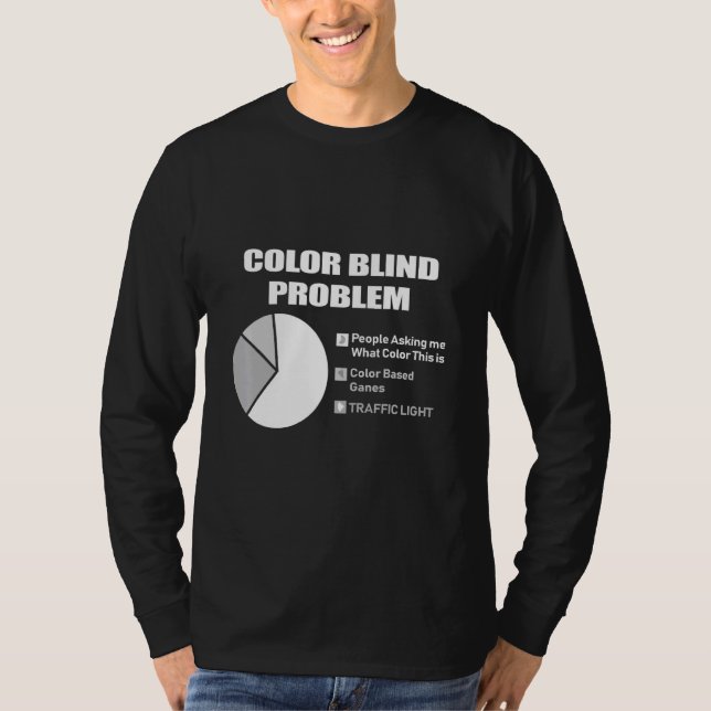 Camiseta Problemas Colorcegos Cores Cegos (Frente)